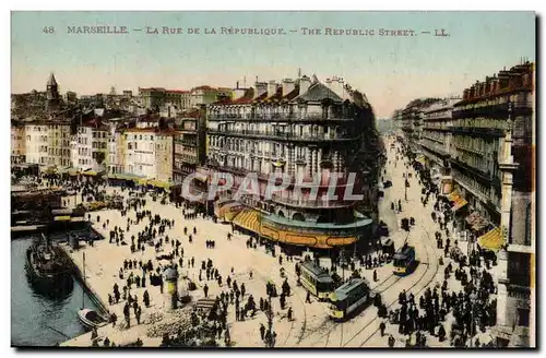 Marseille Cartes postales Rue de la Republique