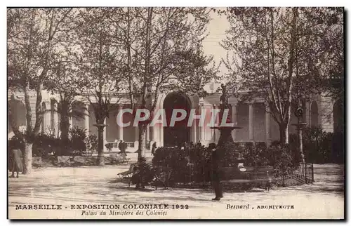 Marseille Cartes postales Exposition coloniale 1922 Palais du Ministere des colonies