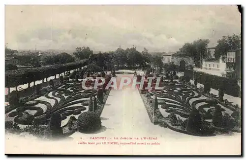 Castres Ansichtskarte AK Jardin de l&#39eveche