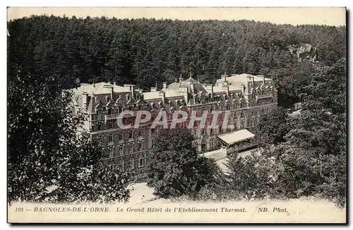 Bagnoles de l'orne Cartes postales Le grand hotel de l'etablissement thermal
