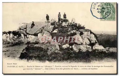 Plouer Cartes postales Roche de Lemon ou Erussoir suivant sa legende