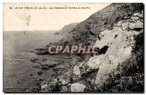 Cap Frehel Cartes postales Les falaises et l&#39entree du gouffre