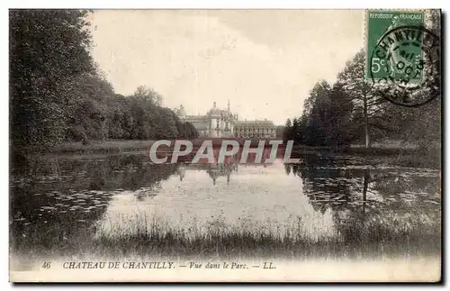 Chateau de Chantilly Ansichtskarte AK Vue dans le parc