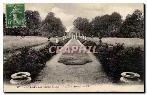 Chateau de Chantilly Cartes postales L&#39ile d&#39amour