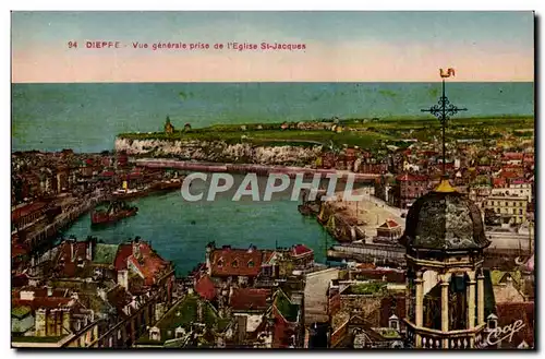 Dieppe Cartes postales Vue generale prise de l&#39eglise Saint Jacques