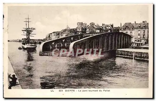 Dieppe Cartes postales Le pont tournant du Pollet