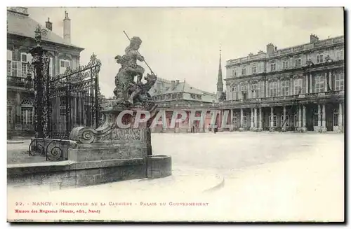 Nancy - Hemicycle de la Carriere - Palais du Gouvernement - Ansichtskarte AK