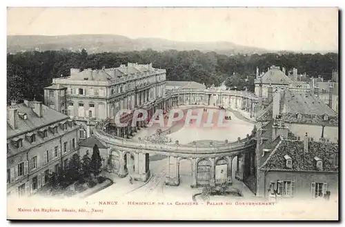 Nancy - Hemicycle de la Carriere - Palais du Gouvernement - Ansichtskarte AK