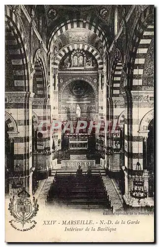 Marseille - Statue de Notre Dame de la Garde - Interieur de la Basilique - Cartes postales