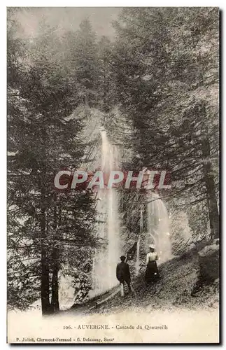 Auvergne - Cascade du Queureilh - Ansichtskarte AK