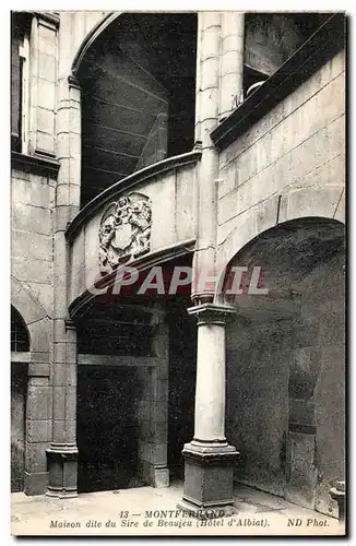 Montferrand - Maison dite de Sire de Beaujeu Hotel de l'Albiat - Cartes postales