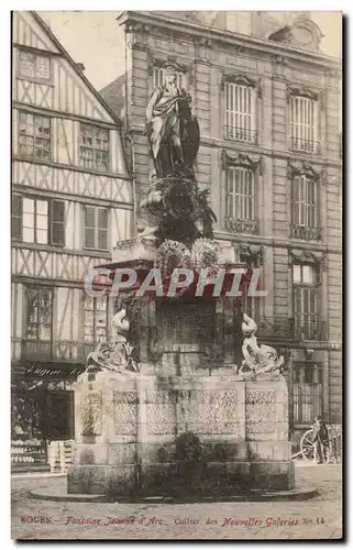 Rouen Ansichtskarte AK Fontaine Jeanne d&#39arc