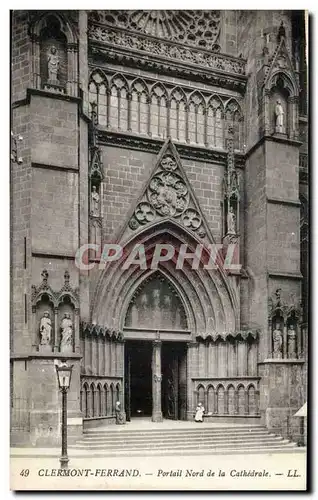 Clermont Ferrand Ansichtskarte AK Portail nord de la cathedrale