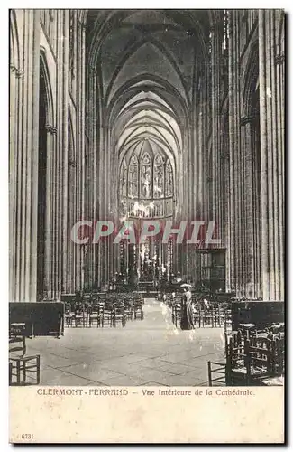 Clermont Ferrand Cartes postales Vue interieure de la cathedrale