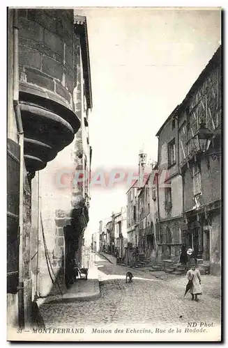 Montferrand Ansichtskarte AK Maison des Echevins Rue de la Rodade