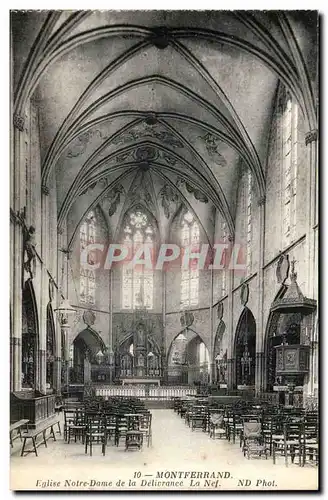 Montferrand Cartes postales eglise Notre DAme de la Delivrance La Nef