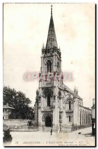 Angouleme Cartes postales Eglise Saint Martial