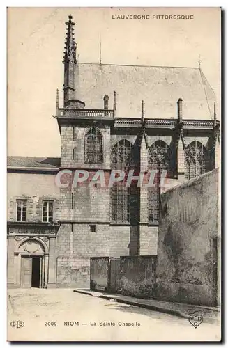 Riom Cartes postales La grande chapelle