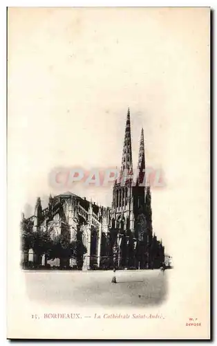 Bordeaux Cartes postales La cathedrale Saint Andre