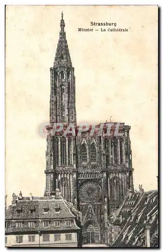 Strasbourg Cartes postales La cathedrale