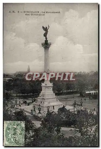 Bordeaux Cartes postales Le monument des Girondins