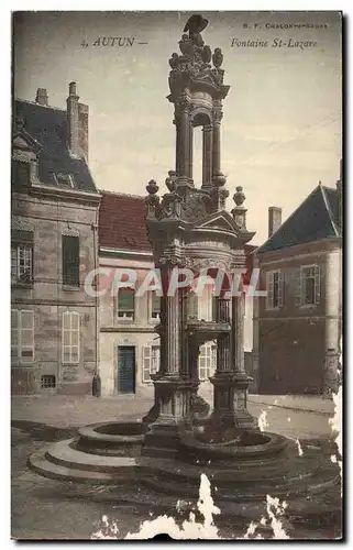 Autun Cartes postales Fontaine St Lazare