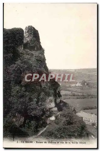 La Roche Cartes postales Ruines du chateau et vue de la vallee l&#39Elern