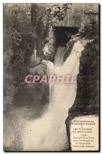 Franche Comte Cartes postales Cascade de la Saine dans les gorges de la Langouette