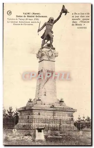 Valmy Ansichtskarte AK Statue du general Kellermann