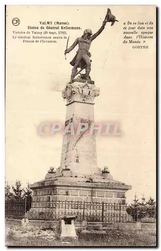 Valmy Cartes postales Statue du general Kellermann