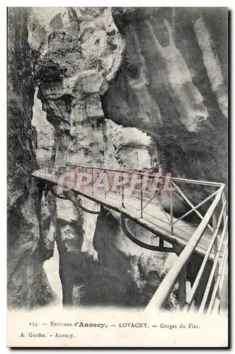 Environs d&#39Annecy Ansichtskarte AK Lovagny Gorges du Fier