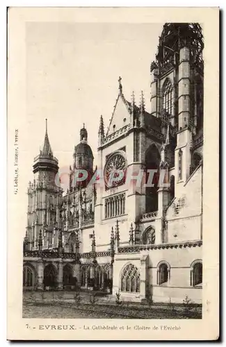 Evreux Cartes postales La cathedrale et le cloitre de l&#39eveche