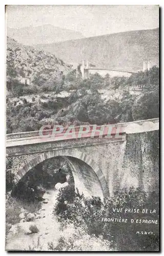 Cartes postales Vue prise de la frontiere d&#39Espagne