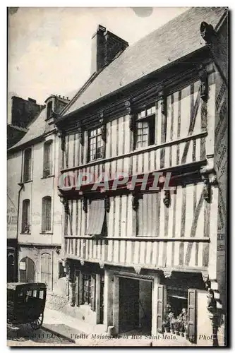 Bayeux Ansichtskarte AK Vieille maison de la Rue Saint Malo