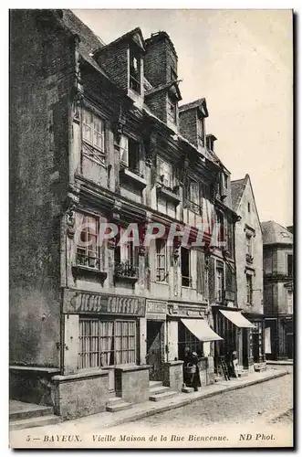 Bayeux Cartes postales Vieille maison de la rue Bienvenue (coiffeur)