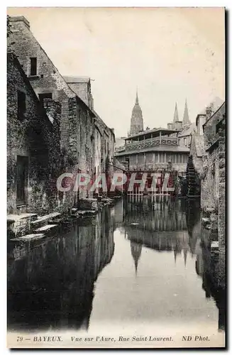 Bayeux Cartes postales Vue sur l&#39Aure Rue Saint Laurent