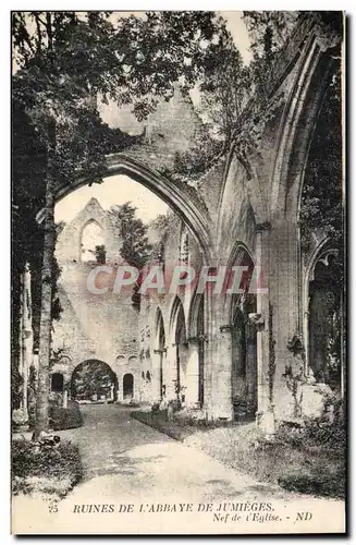 Jumieges - Eglise Notre Dame - cote sud - Ancienne Abbaye Ansichtskarte AK