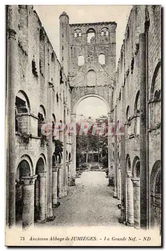 Jumieges - Ancienne Abbaye - Eglise Notre Dame Ansichtskarte AK