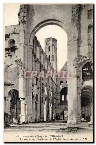 Jumieges - Ancienne Abbaye - Eglise Notre Dame Ansichtskarte AK