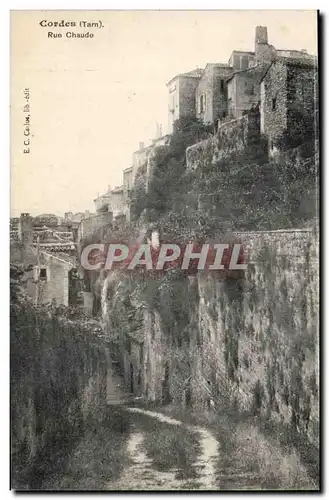 Cordes - Rue Chaude - Cartes postales
