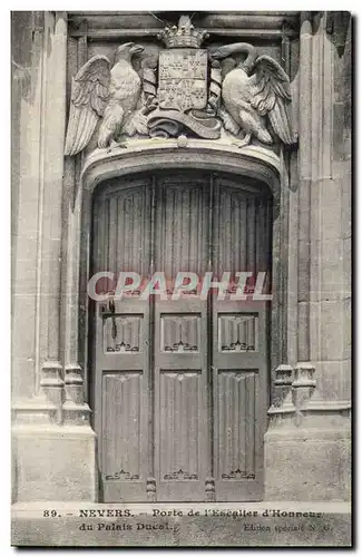 Nevers - La Porte de l&#39Escalier d&#39honneur du Palais Ducal - Ansichtskarte AK