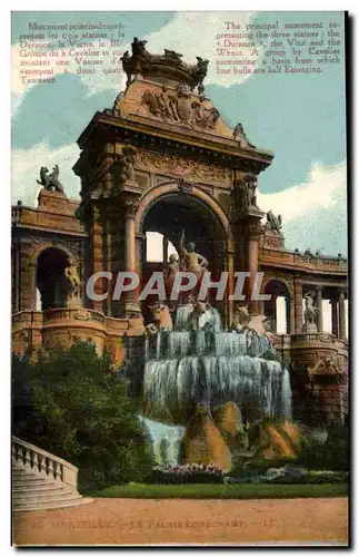 Cartes postales Marseille Le palais longchamp