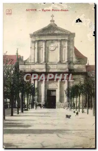 Ansichtskarte AK Autun Eglise Notre Dame