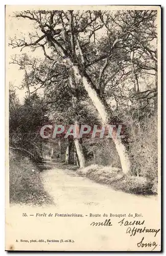 Ansichtskarte AK Foret de Fontainebleau Route du bouquet du roi