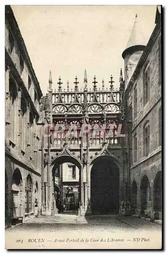 Ansichtskarte AK Rouen Ancien portail de la cour des libraires