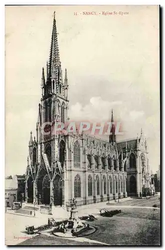 Cartes postales Nancy Eglise St Epvre