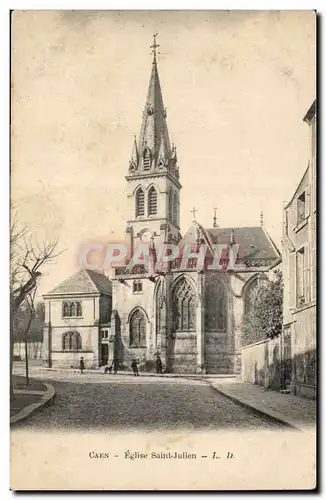 Ansichtskarte AK Caen Eglise Saint Julien