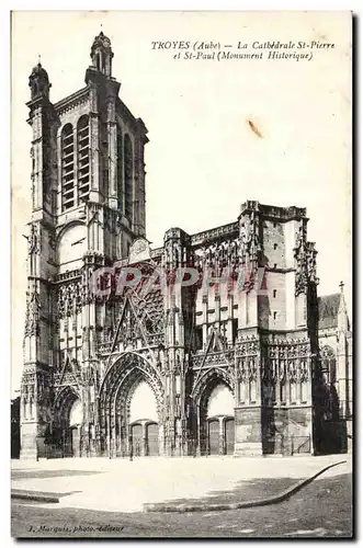 Troyes - La Cathedrale Saint Pierre - Ansichtskarte AK