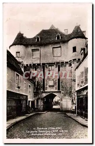 Semur - La Porte Sauvigny Ansichtskarte AK