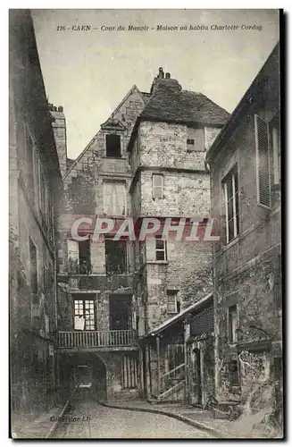 Caen - Cour du Manoir - Maison ou habita Charlotte Corday Ansichtskarte AK